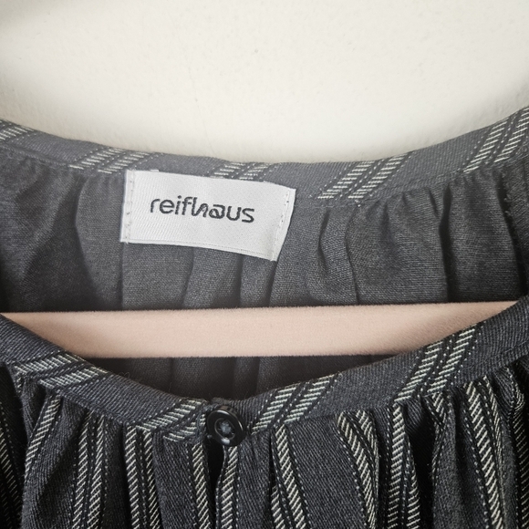 Reifhaus Striped Midi Dress Size Small Lagenlook Made in USA - Picture 5 of 10